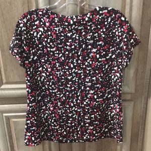 New Taurus Puff Print Blouse With 3 Ring Hardware